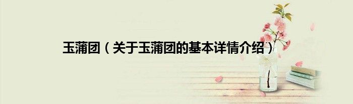 玉蒲团（关于玉蒲团的基本详情介绍）